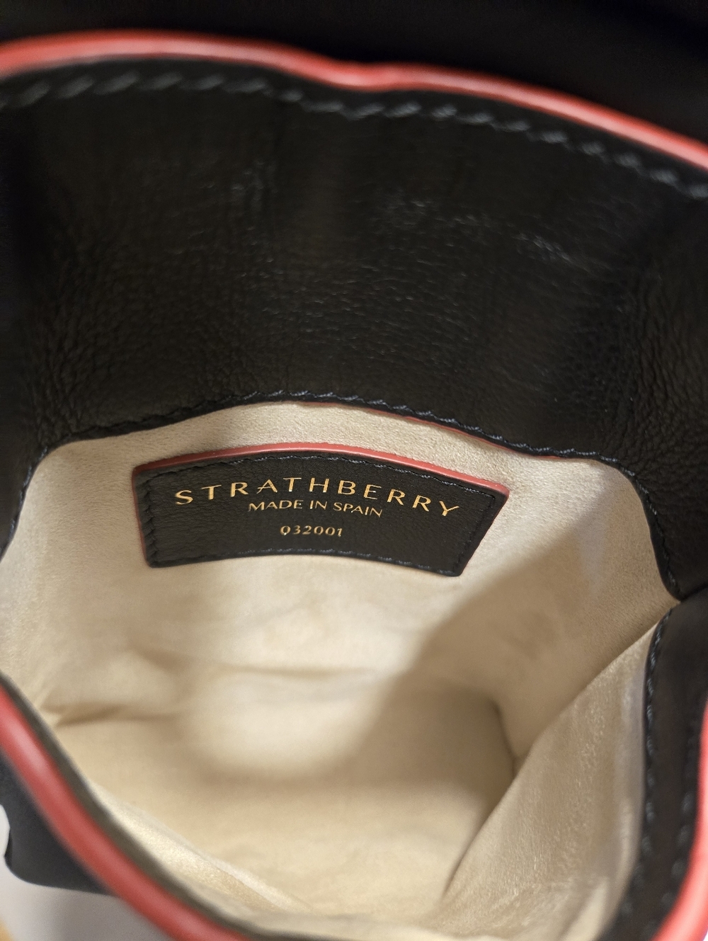 Strathberry North/South Stylist Calfskin Leather Crossbody Bag - Picture 9 of 16